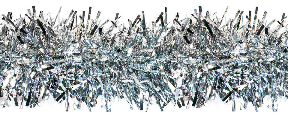 4" Silver PVC Stuffed Garland