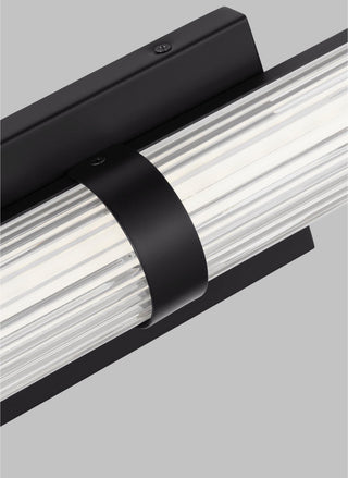 Syden Medium LED Wall / Bath, Midnight Black