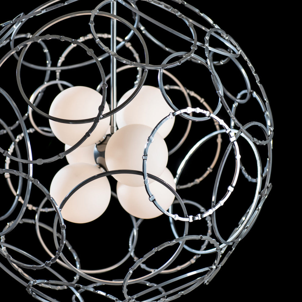Olympus Orb Pendant, Sterling Finish, Standard Overall Height