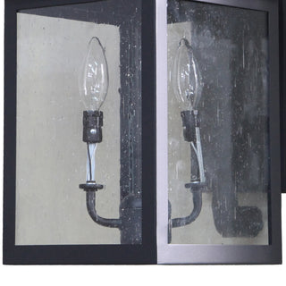 Morgan Outdoor Wall Mounted Lighting, Black, 2-Light