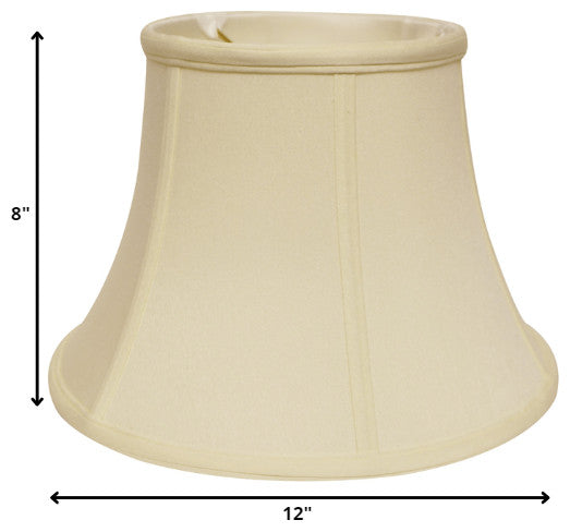 12" Ivory Drum No Slub Lampshade