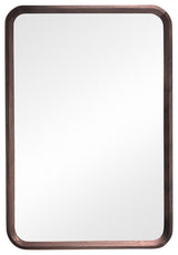 Vela Mirror, Dark Walnut, 24"