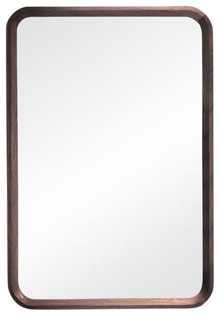 Vela Mirror, Dark Walnut, 24"
