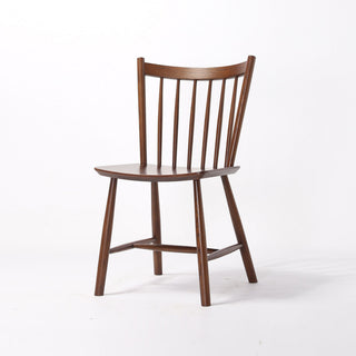 Elite Living Vincent, Set of 2, Solid Wood Dining Chairs, Walnut Brown