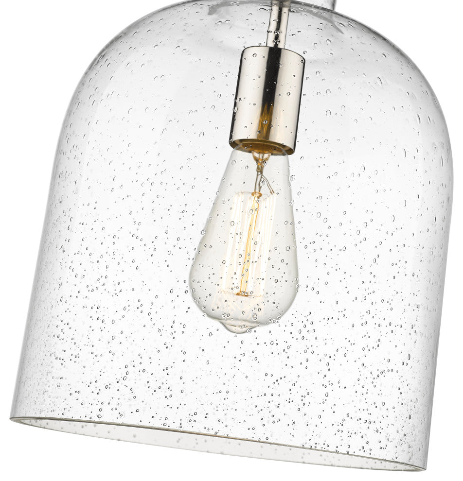 Zlite 817-9PN 1-Light Pendant, Clear Seedy