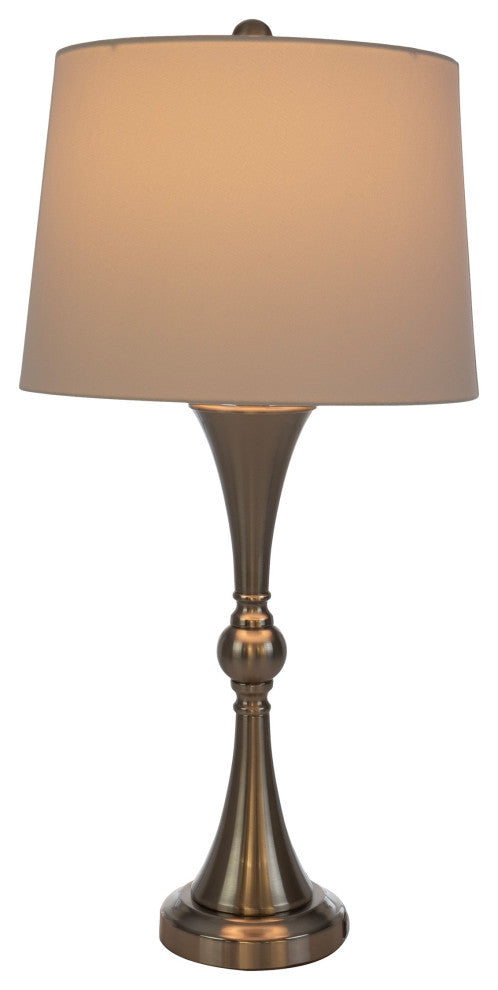 Set of 2 Table Lamps With USB Charging Ports, Touch Control, and LED Bulbs