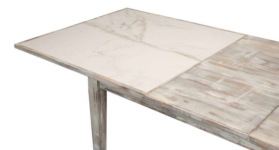 Butterfly Gray Extendable Dining Table Seats 10 People