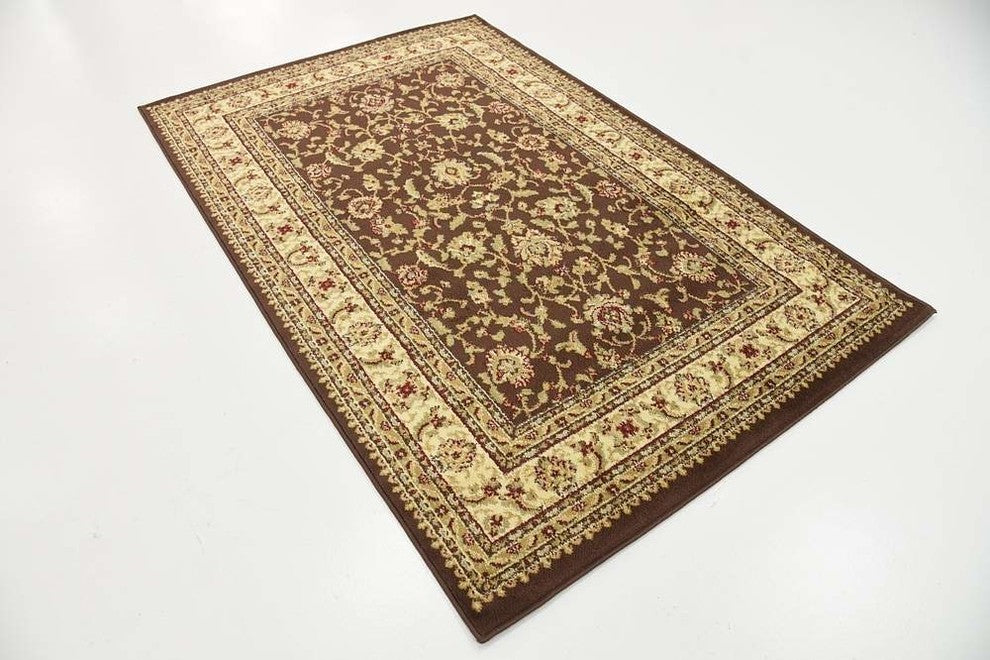 Unique Loom Brown St. Louis Voyage 4' 0 x 6' 0 Area Rug