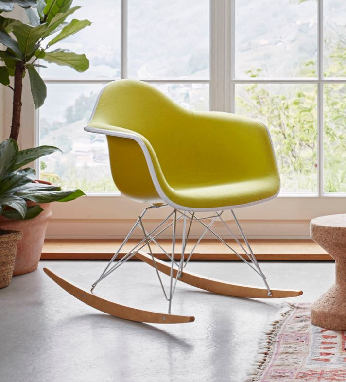 Rocker Bucket Chair, Yellow