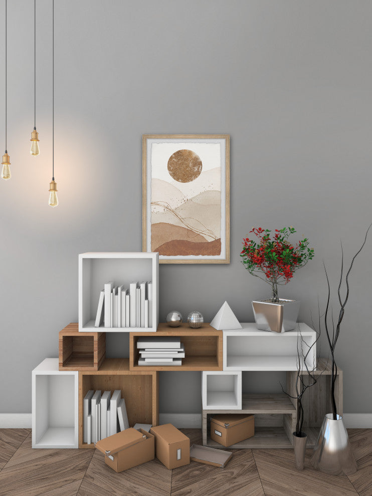 "Bright Moonlight" Framed Painting Print, 8x12