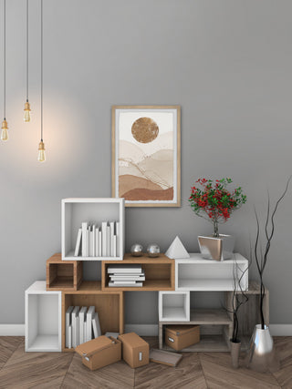 "Bright Moonlight" Framed Painting Print, 8x12