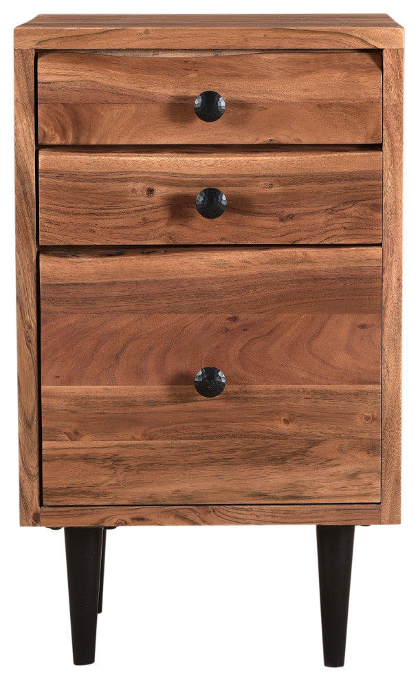 Stafford Live Edge 3-drawer Filing Cabinet