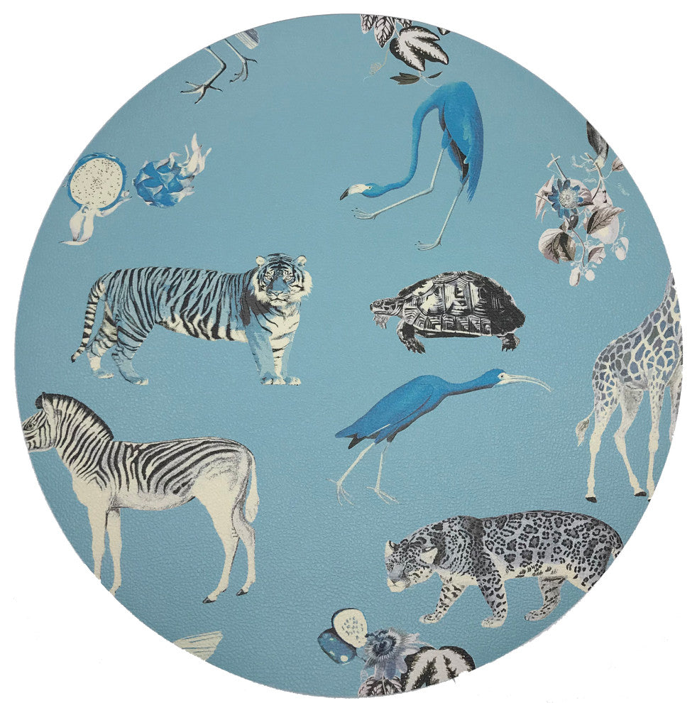 Exotix Stamford 16" Round Pebble Placemat, Set of 4