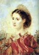 Anton Romako Bildnisse Henry Francis Makins Und Mrs Maskenkostum Wrapped Canvas