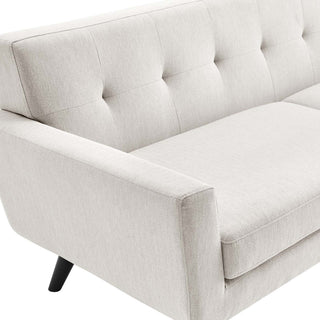 Engage Herringbone Fabric Sofa, Ivory