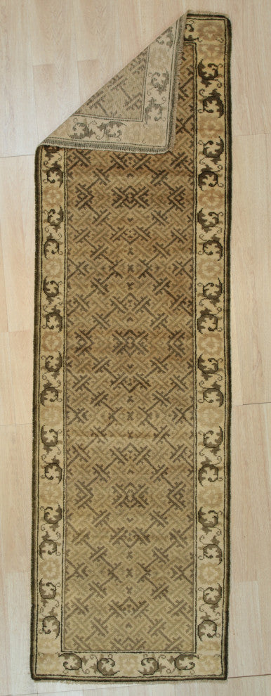 Green Transitional All Over Ningxia Area Rug