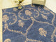 EORC Hand-knotted Wool Blue Traditional Oriental Royal Rug, Rectangular 6'x9'