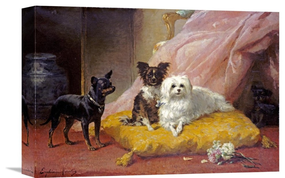 "The Little Friends" Stretched Canvas Giclee by Euphemie Muraton, 16"x11"