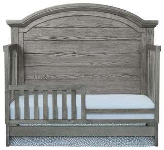 Foundry 56"W Wood Convertible Crib, Pewter