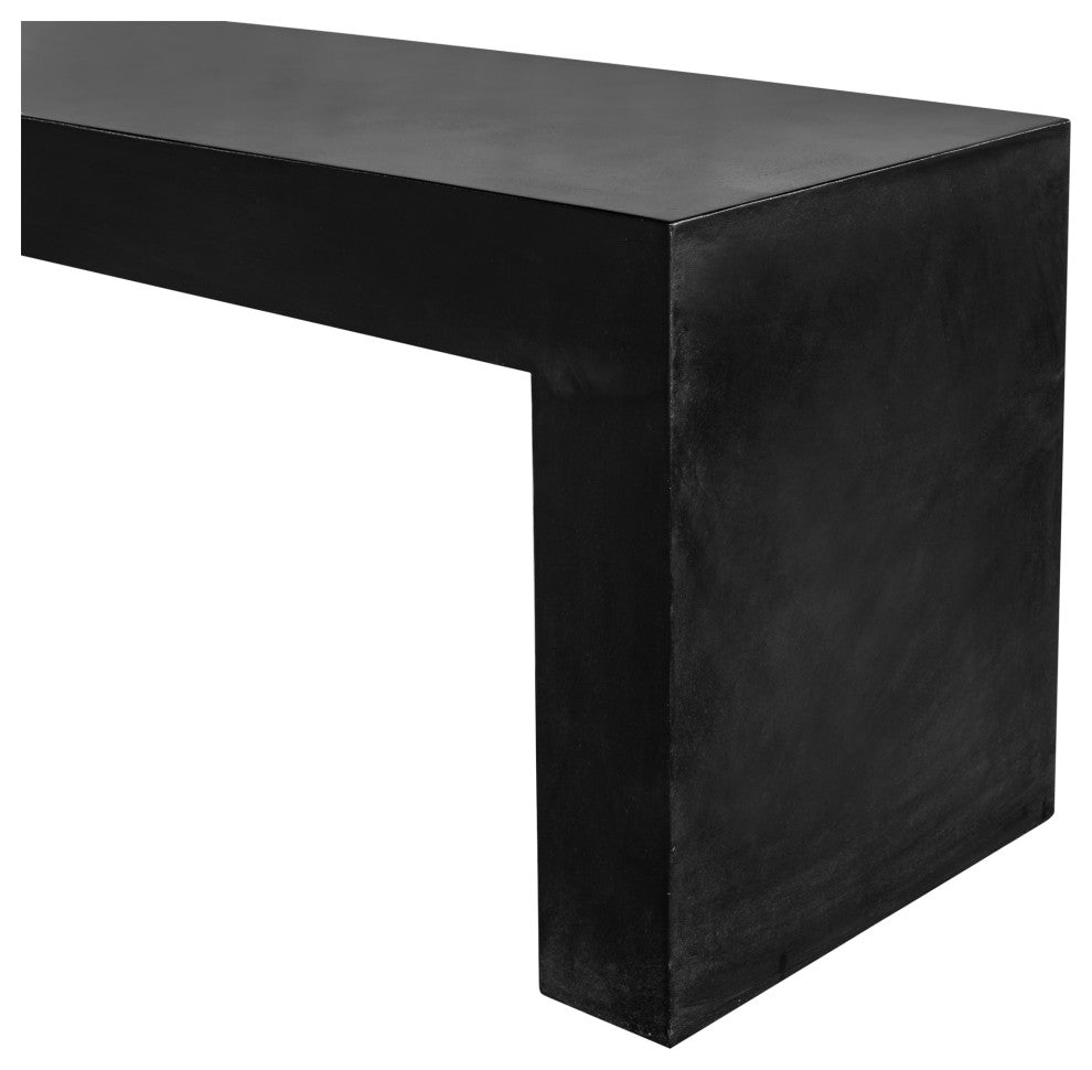First of A Kind Lazarus Outdoor Bench Black
