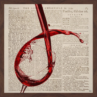 "Merlot" Framed Painting Print, 24"x24"