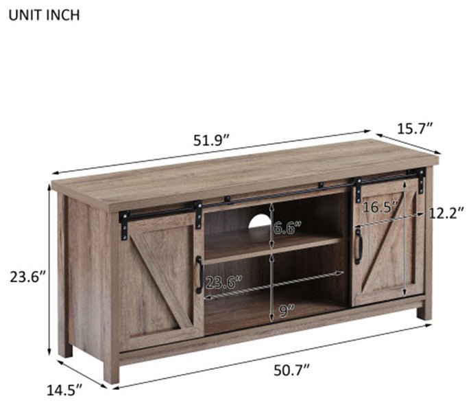 Vintage Melamine board  Tv Stand (Oak + Particle Board)