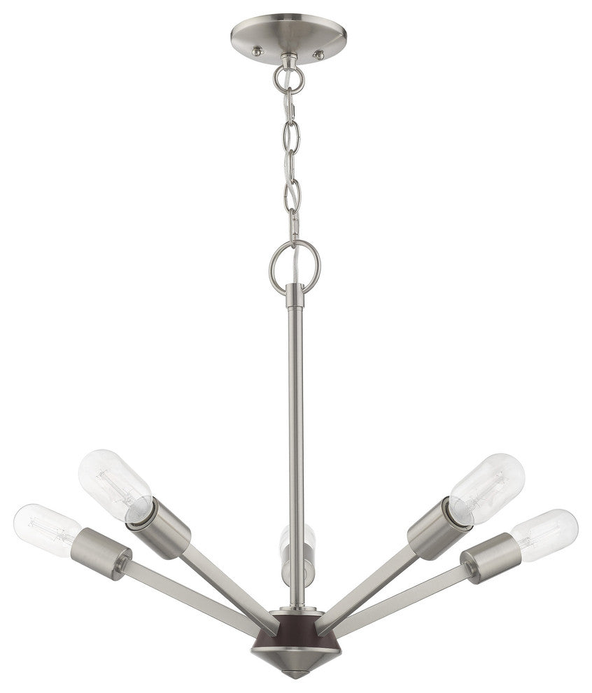 Livex Lighting Brushed Nickel 5-Light Chandelier