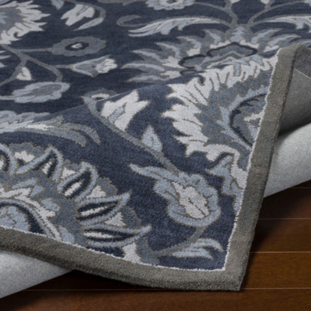 Surya Caesar CAE-1108 Traditional Area Rug, Navy, 3' x 12' Runner