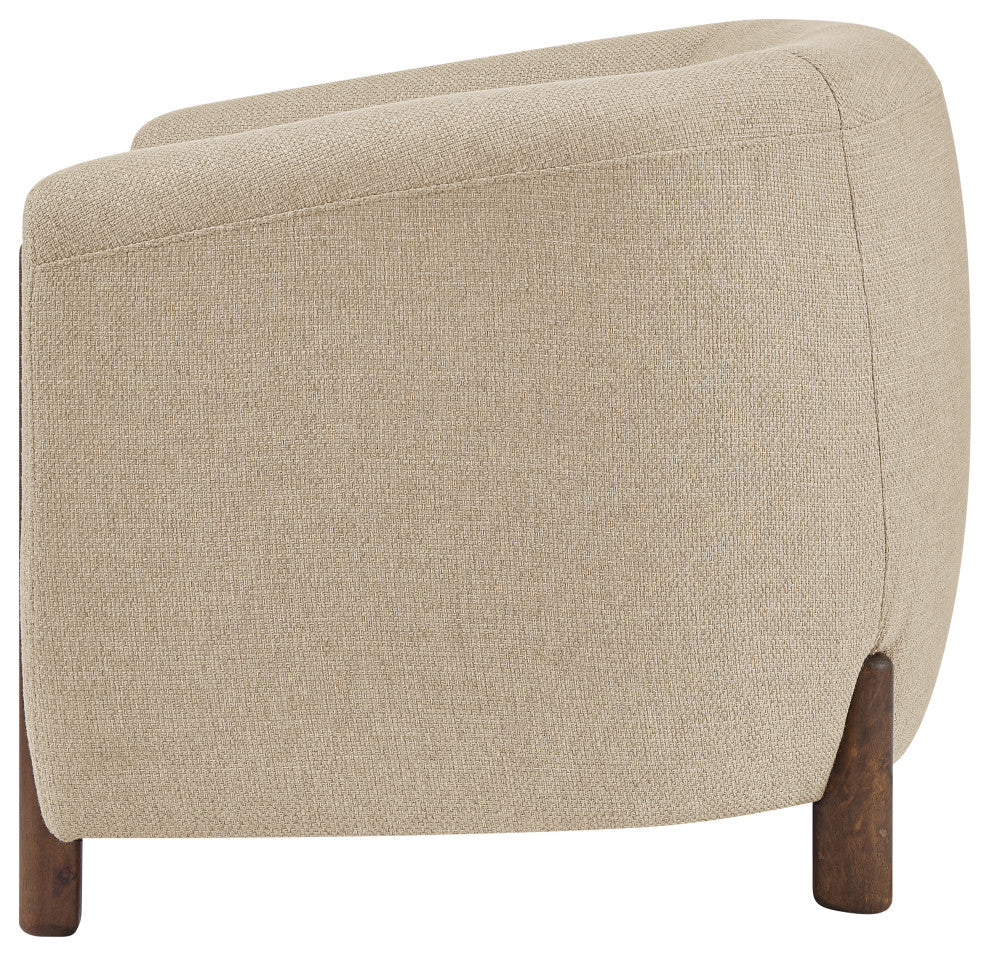 Ruth Accent Arm Chair, Barley Beige, Fabric