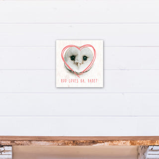 Owl Love 12x12 Canvas Wall Art