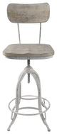 Mason Adjustable Stool, Whitewash