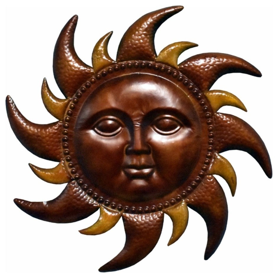 Vivacious Metal Sun Wall decor , Bronze