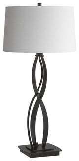 Almost Infinity Table Lamp, Oil Rubbed Bronze, Natural Anna Shade