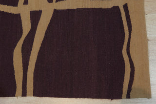 Purple Contemporary Modern Modern Flat Weave Area Rug