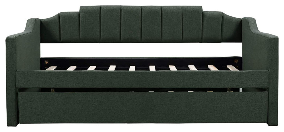 Upholstered Daybed Twin Size Daybed with Trundle Wooden Sofa Bed