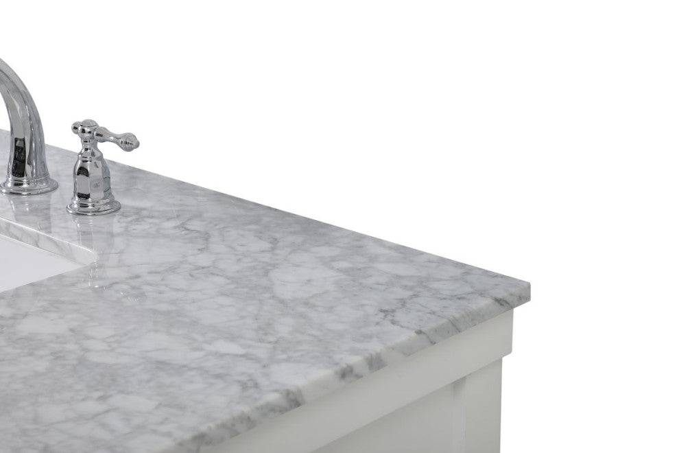 Home Living 22" Farmhouse White-Light Bathroom Vanity