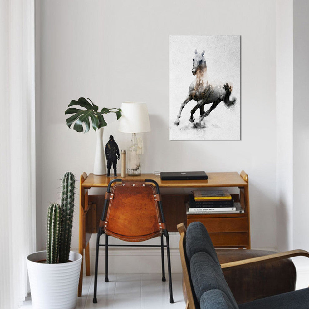 "Horse IV" by Andreas Lie, Canvas Print, 26"x18"