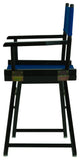 018" Director's Chair Black Frame-Royal Blue Canvas
