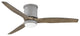 Hinkley Hover 52" Integrated LED Flush Mount Ceiling Fan, Graphite + Driftwood