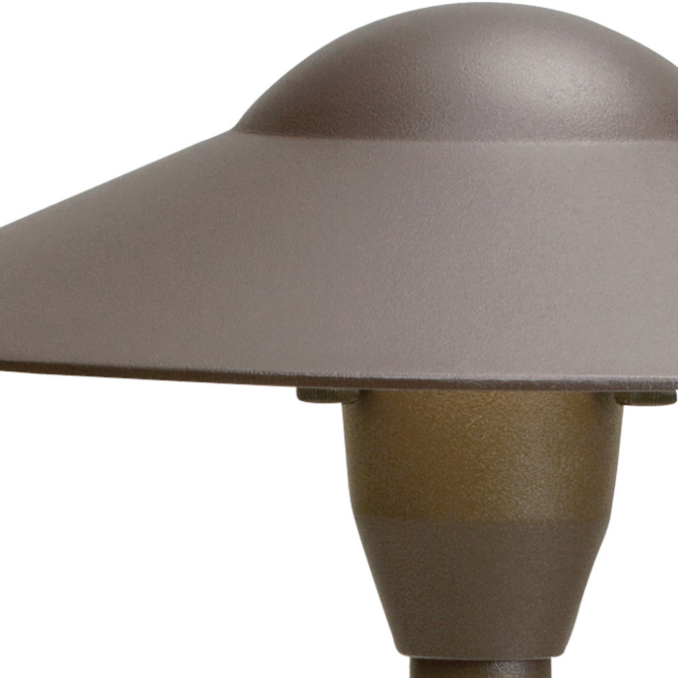 Textured Architectural Bronze 21" Cone Path and Spread 1-Light 12V, Pack of 6