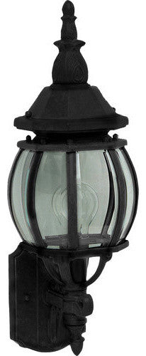 Maxim 1032 Crown Hill 18" 1 Light Wall Sconce - Black / Clear Glass