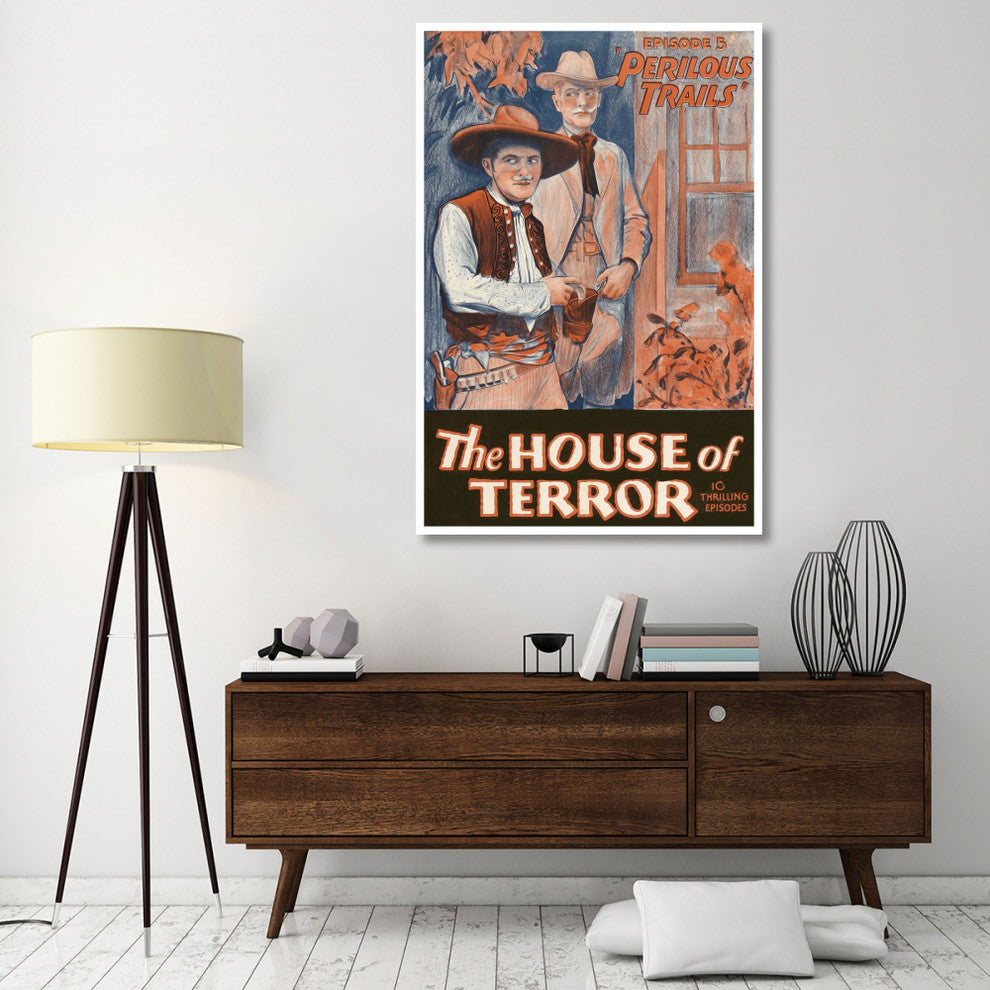 "Vintage Westerns: Perilous Trails - House of Terror" Print, 42"x62"