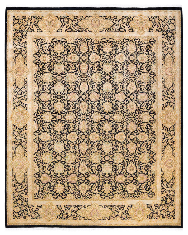 Mogul, One-of-a-Kind Hand-Knotted Area Rug Black, 8'1"x10'0"