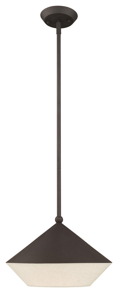 Livex Lighting Bronze 1-Light Mini Pendant