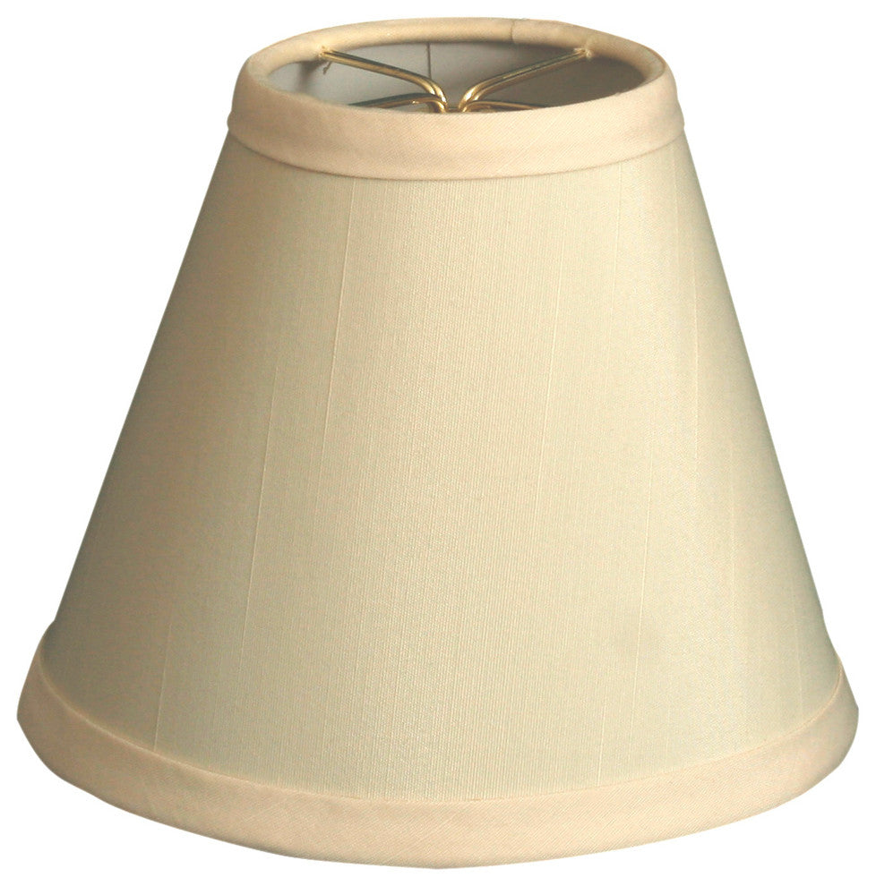 6" Eggshell Hardback Empire Chandelier Shade, 3"x6"x4.5", Single