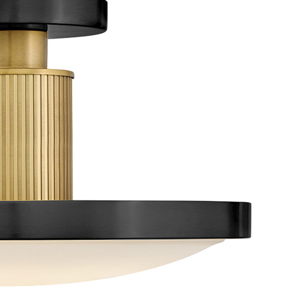 Hinkley Kieran Medium Semi-Flush Mount, Black