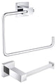 Cube 2-Piece Bathroom Hardware Set, Chrome