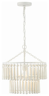 CRYSTORAMA Tiana 1 Light Matte White Pendant
