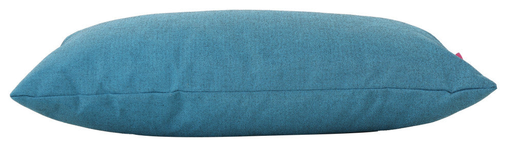 GDF Studio Coronado Outdoor Water Resistant Rectangular Throw Pillow, Teal, Set