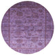 Ahgly Company Indoor Round Mid-Century Modern Area Rugs, 3' Round